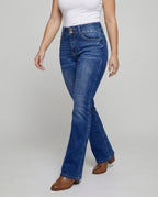 Women's Shaping Bootcut Cut Denim Bootcut Jeans - Lower Body View