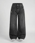 Women's Retro Flare Cut Denim Flare Jeans