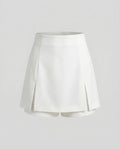 Women's Functional Integrated Inner Shorts Mixed Fabric A-Line Skort