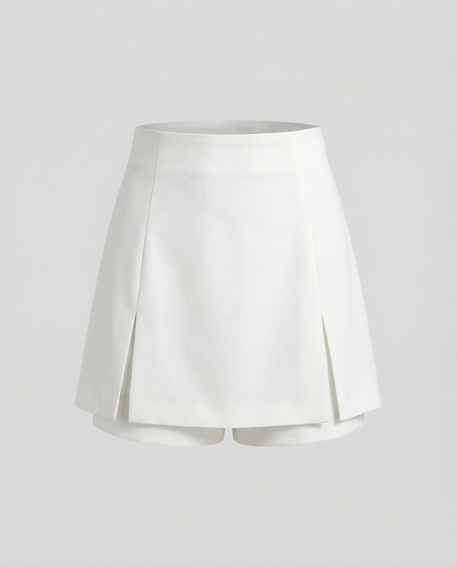 Women's Functional Integrated Inner Shorts Mixed Fabric A-Line Skort
