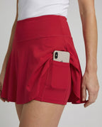 Women's Functional Phone Bag Functional Material Tennis Skort - Close-Up Detail