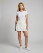 Women's Sports Pleated Functional Material Tennis Skort - Front View