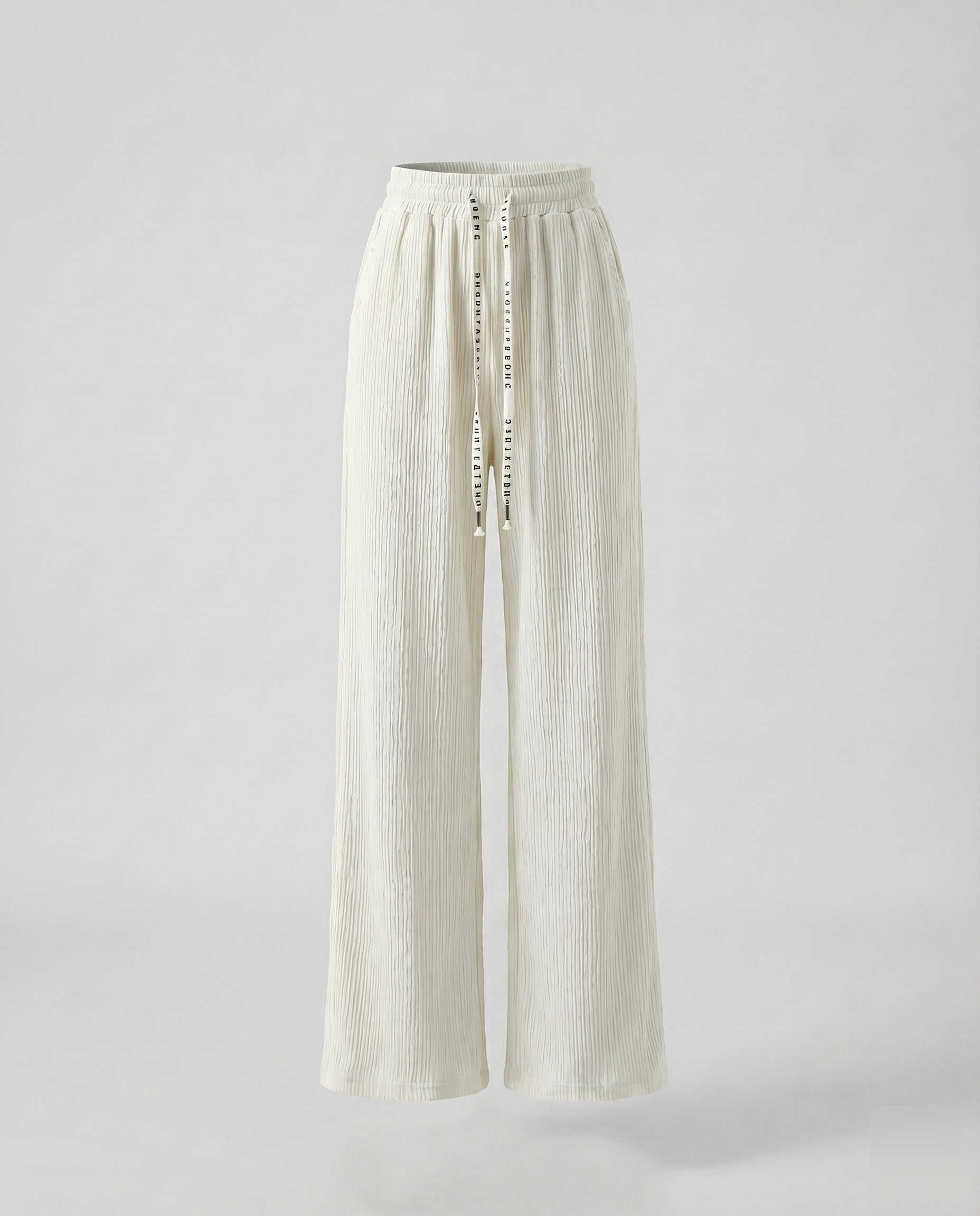 Women's Comfortable Decorative Cord Viscose-Mix Relax Pants