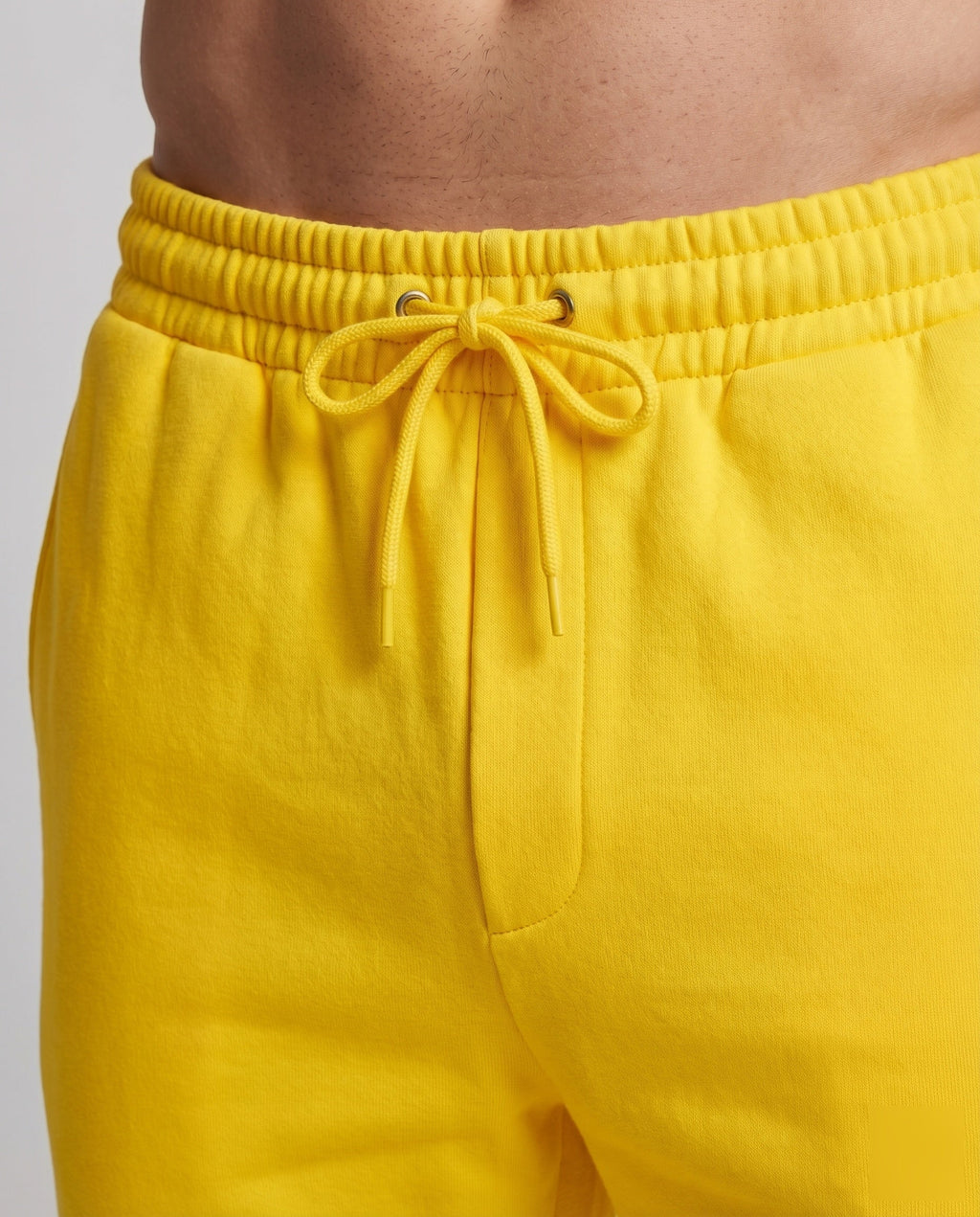 Unisex Sporty Tapered Cuff Sweat Sweat Joggers - Close-Up Detail