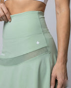 Women's Sporty Hidden Side Pocket Functional Material Sports Leggings - Close-Up Detail