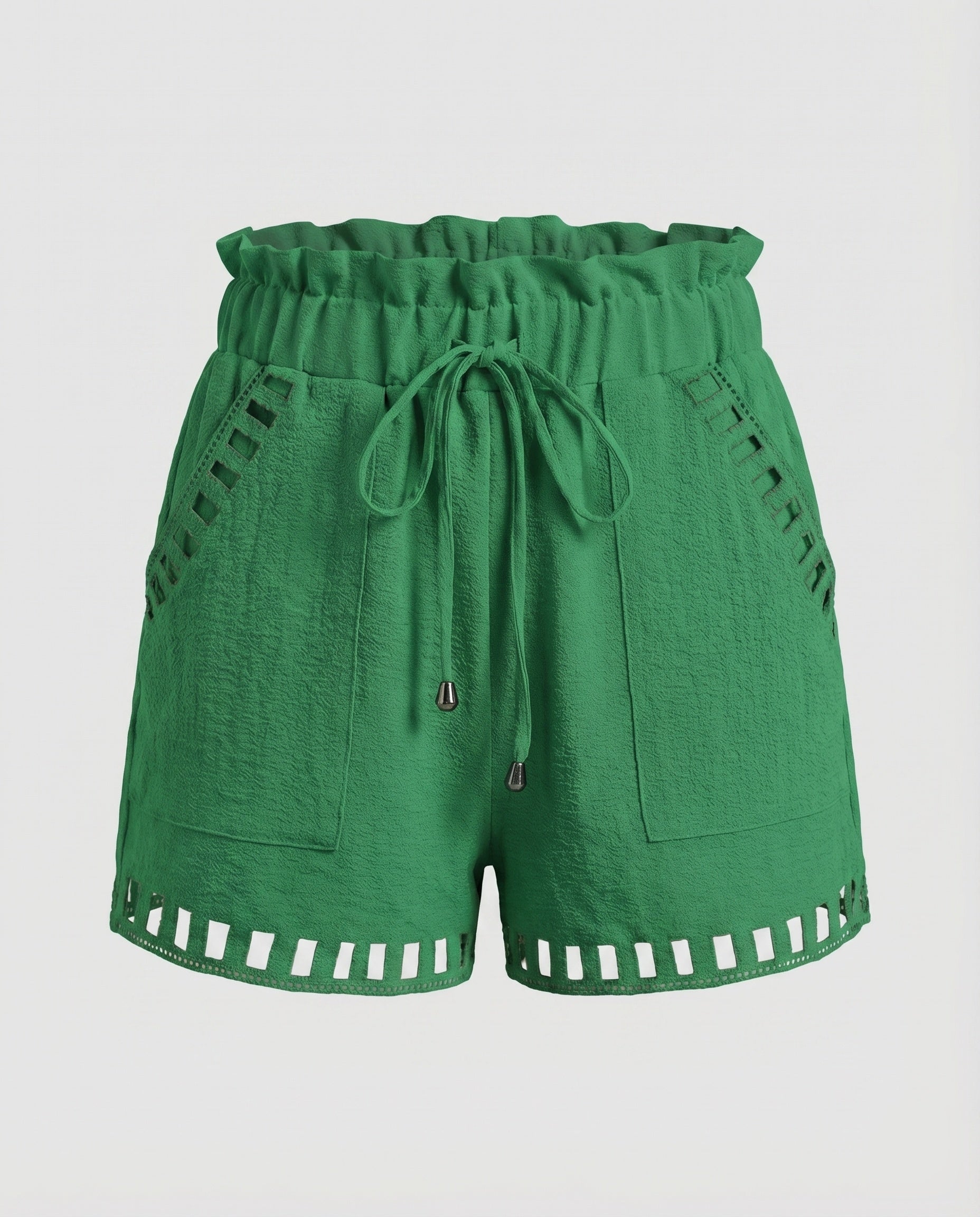 Women's Summer Shorts Ruffle Waist Drawstring