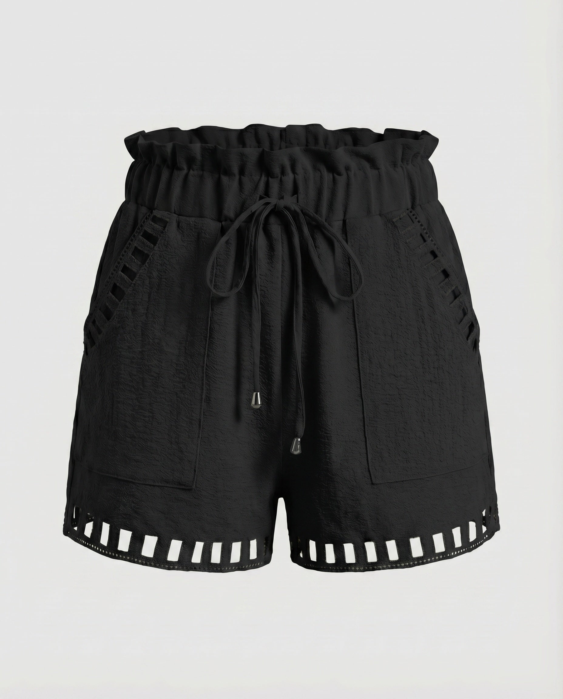 Women's Summer Shorts Ruffle Waist Drawstring