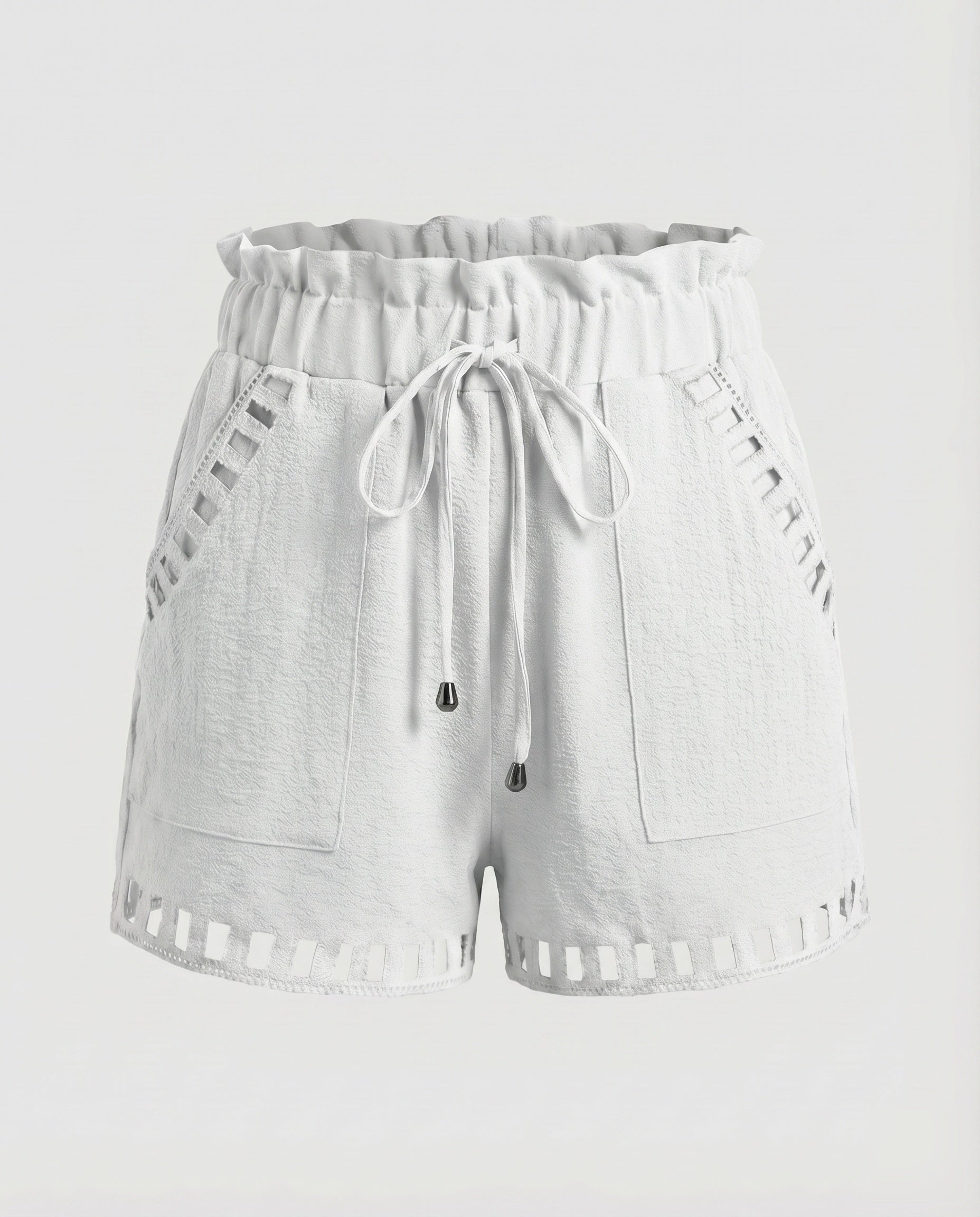 Women's Summer Shorts Ruffle Waist Drawstring