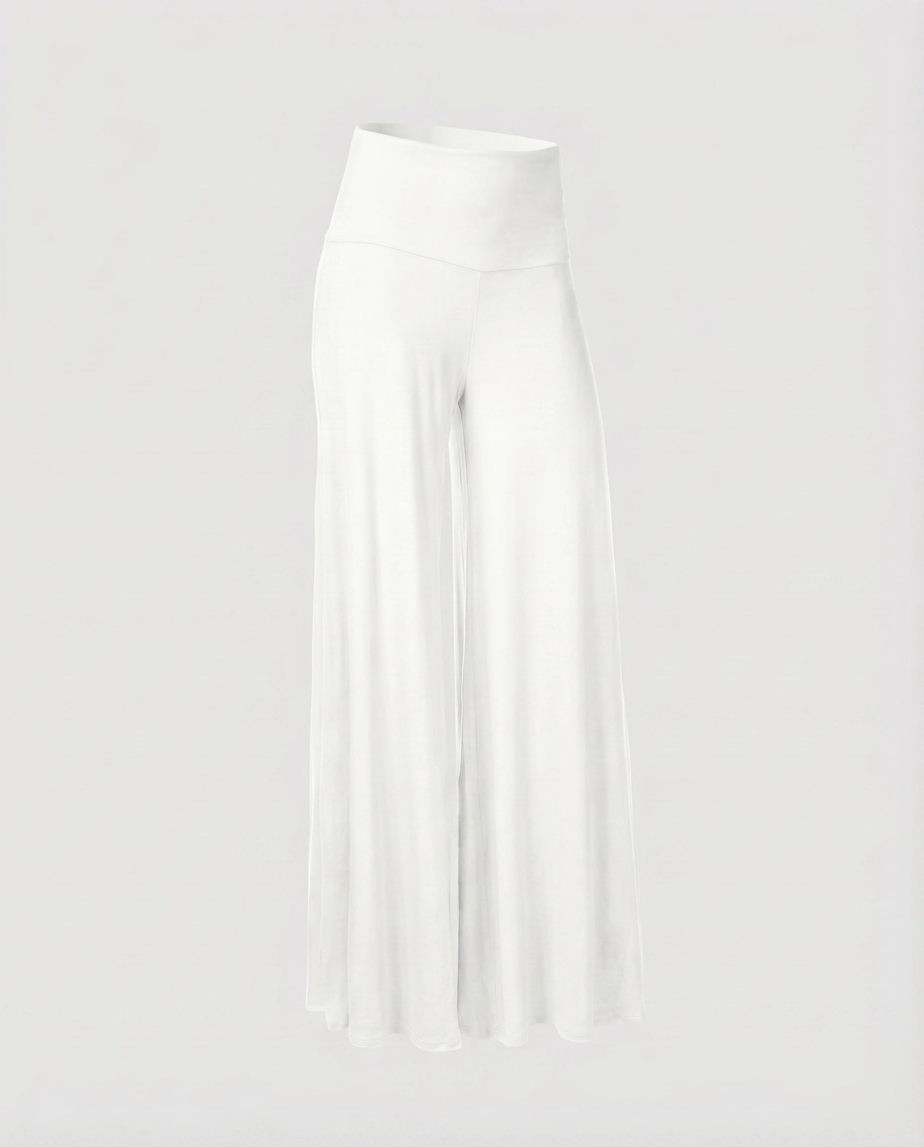 Women's Palazzo Pants High Cuff Wide Leg Flowing
