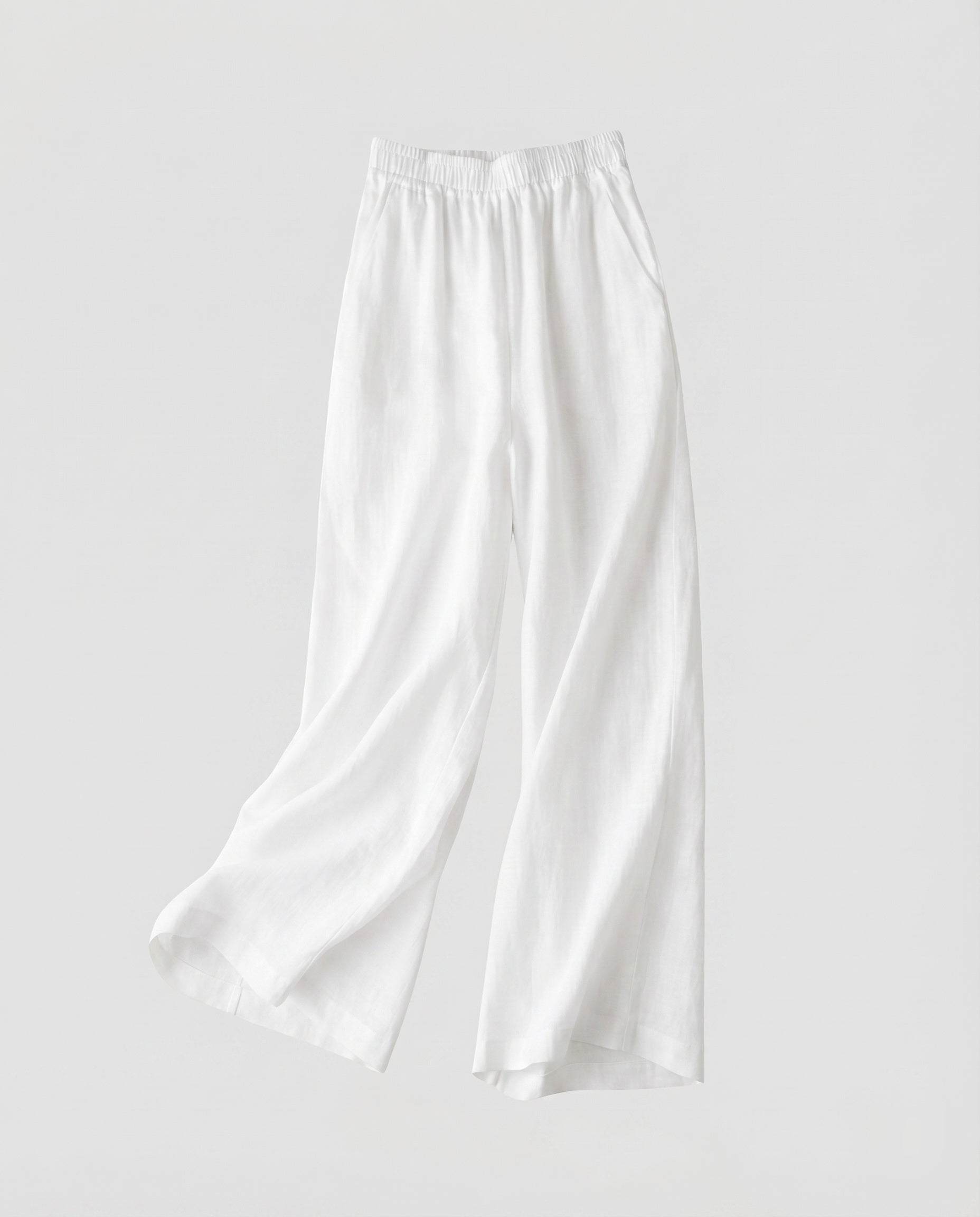 Women's Palazzo Pants Elastic Waist Flowing Fall Wide