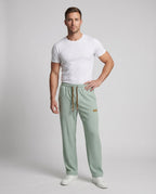 Unisex Sweatpants High Waist Ankle Cuffs Casual - Front View