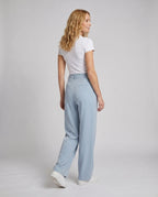 Women's Pleated Trousers Wide Leg Crease High Waist - Back View