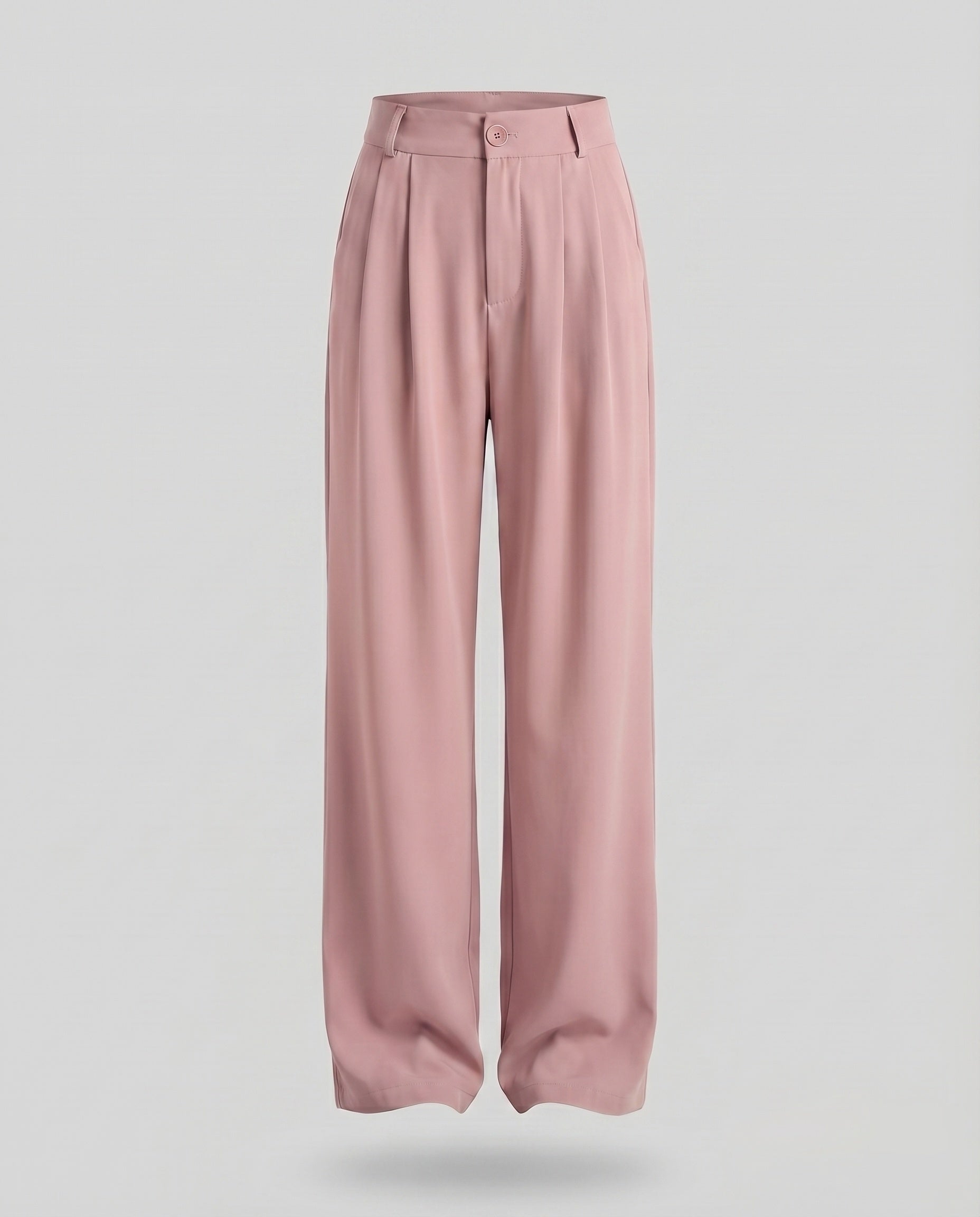 Women's Pleated Trousers Wide Leg Crease High Waist