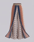 Women's Palazzo Pants Layered Look Ethno Print Boho