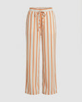 Women's Casual, Striped Summer Pants with Elastic Waist