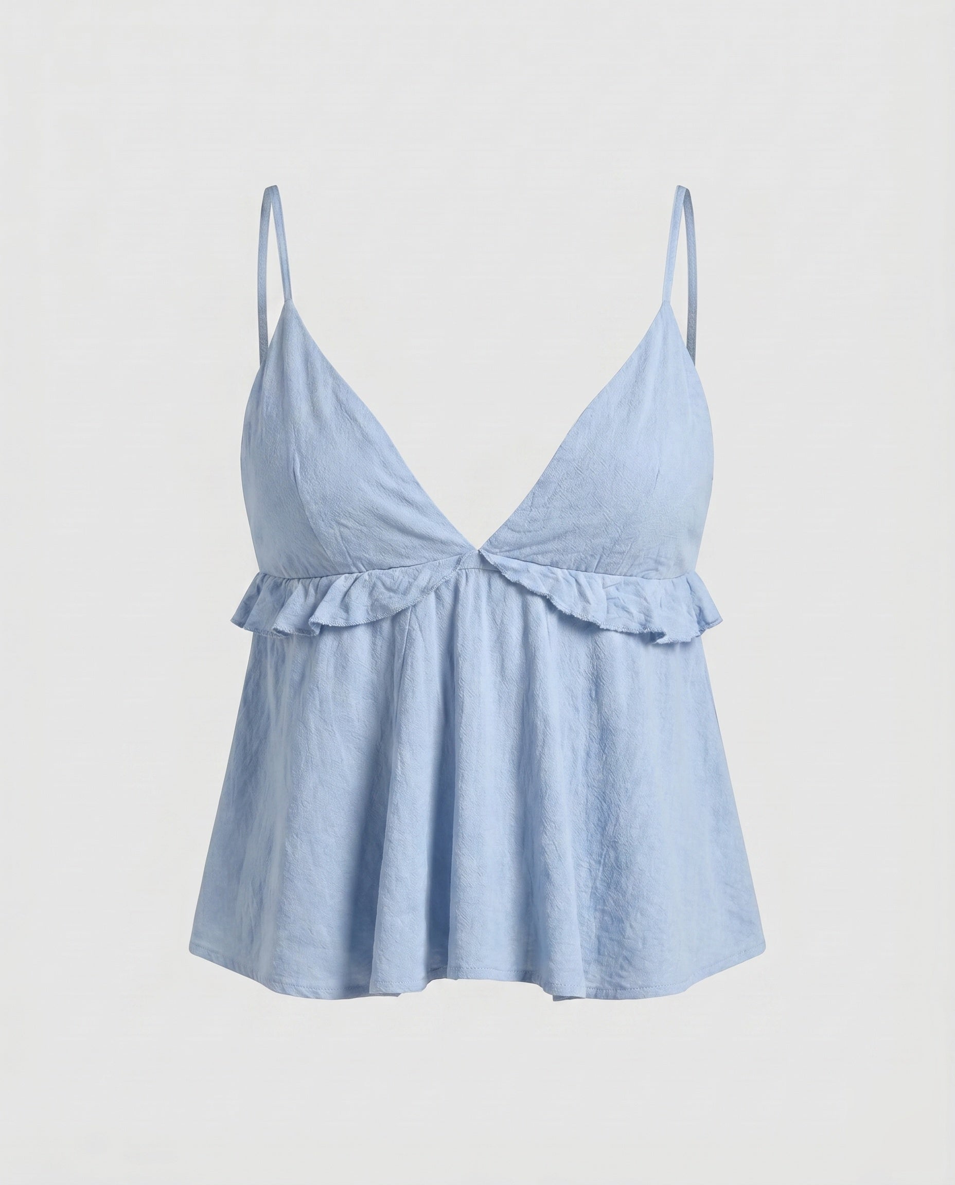 Women's Loose Blouse Top with Ruffle Details