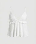 Women's Loose Blouse Top with Ruffle Details