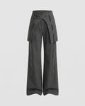Women's Stylish High-Waisted Cargo Pants with Adjustable Drawstring