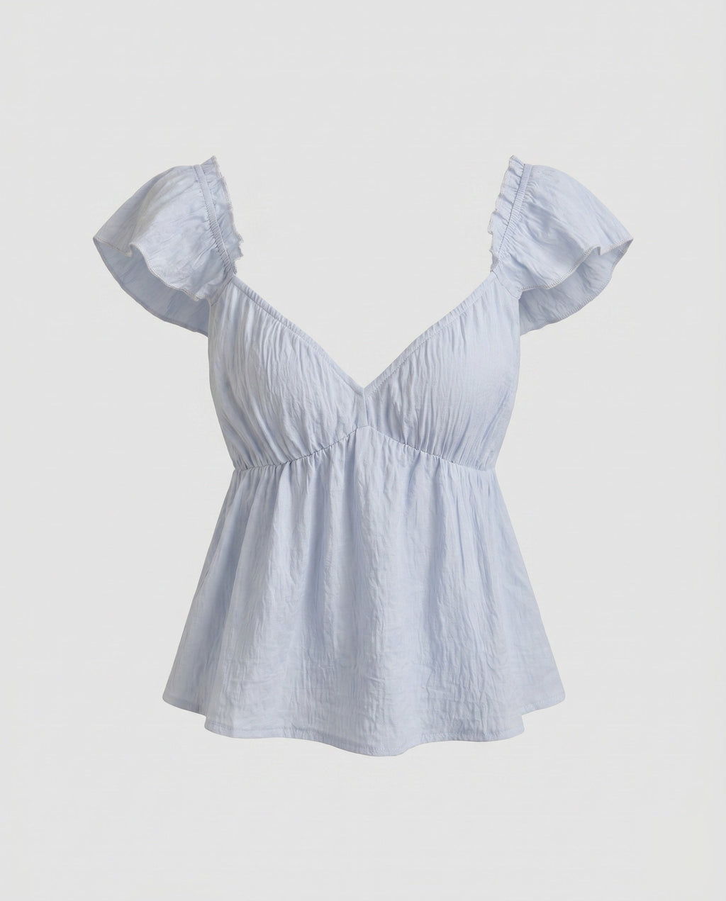 Women's Romantic Blouse Top with Ruffle Details