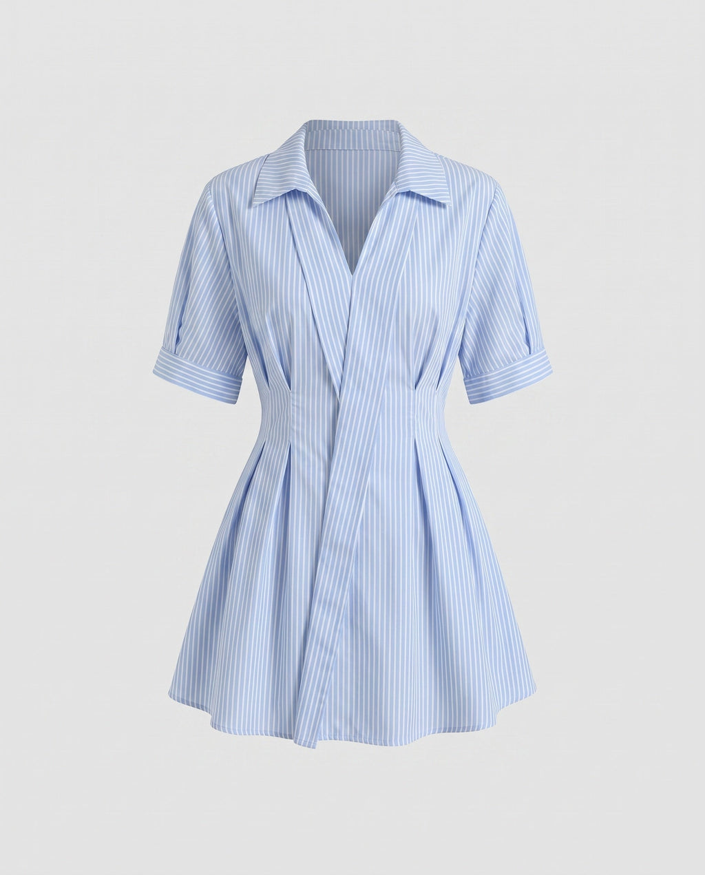 Women's Shirt Dress with Tailored Cut and Striped Design Country Girl
