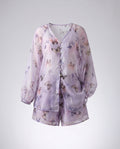 Women's Elegant Patterned Blouse-Shorts Combination Country Girl
