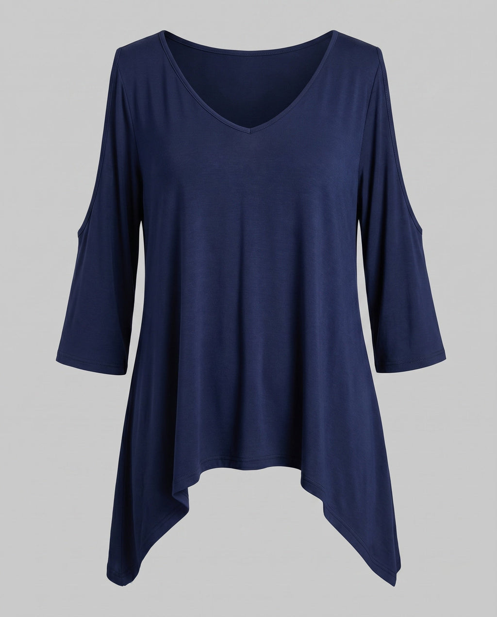 Women's Casual Blouse Shirt with Special Shoulder Cutouts