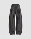 Women's Wide High-Waist Palazzo Pants with Tie Belt