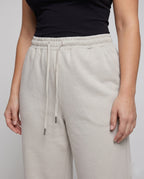 Women's Wide Lounge Jog Pants made of Soft Sweat Quality - Close-Up Detail