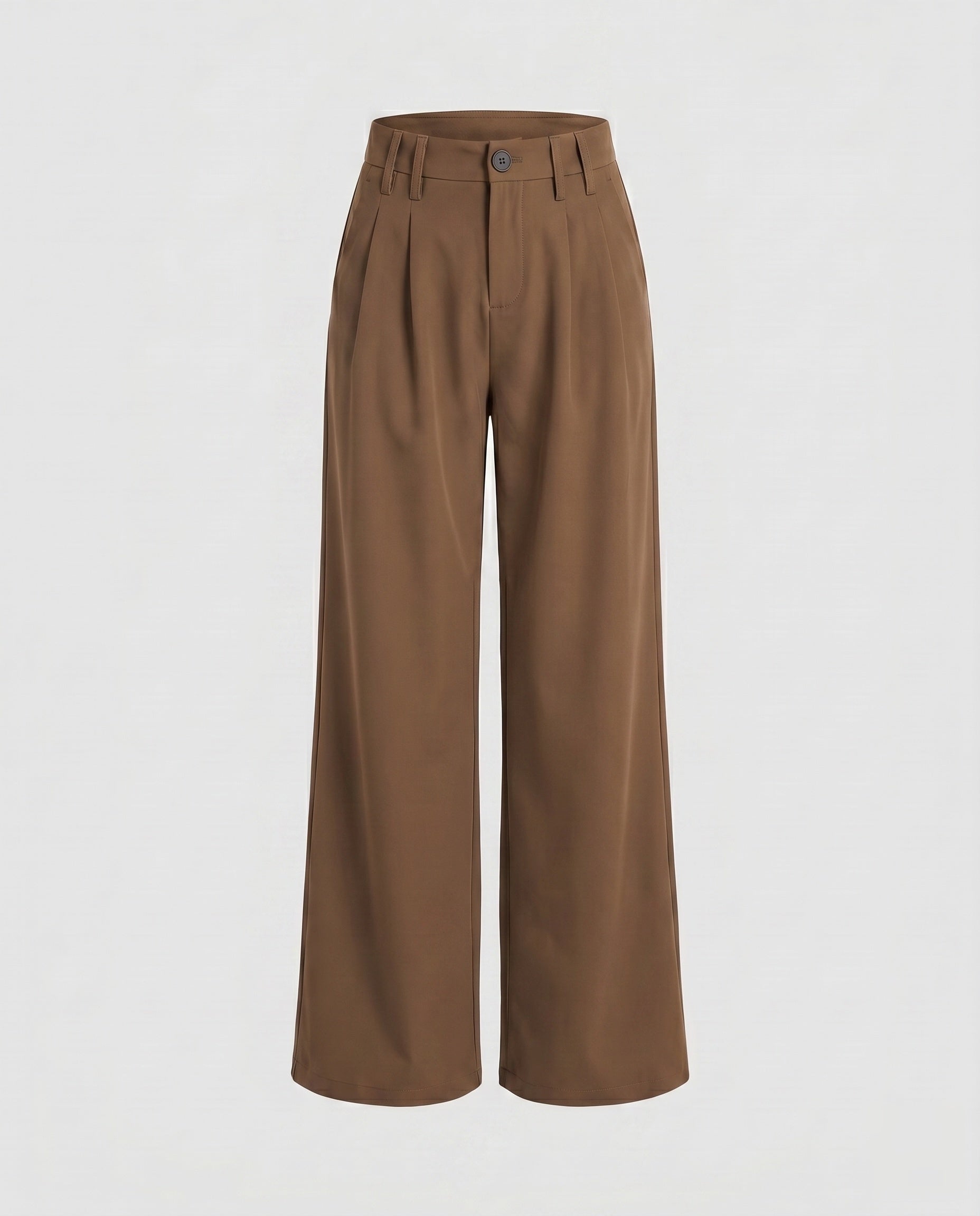 Women's Elegant Wide Business Trousers with High Waist
