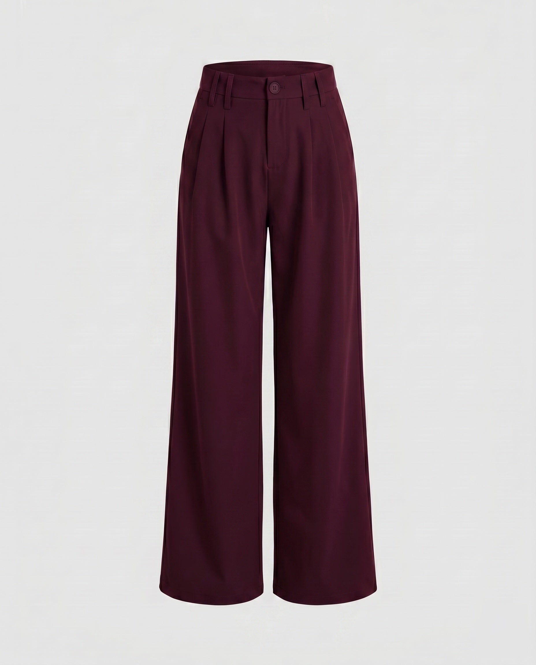 Women's Elegant Wide Business Trousers with High Waist