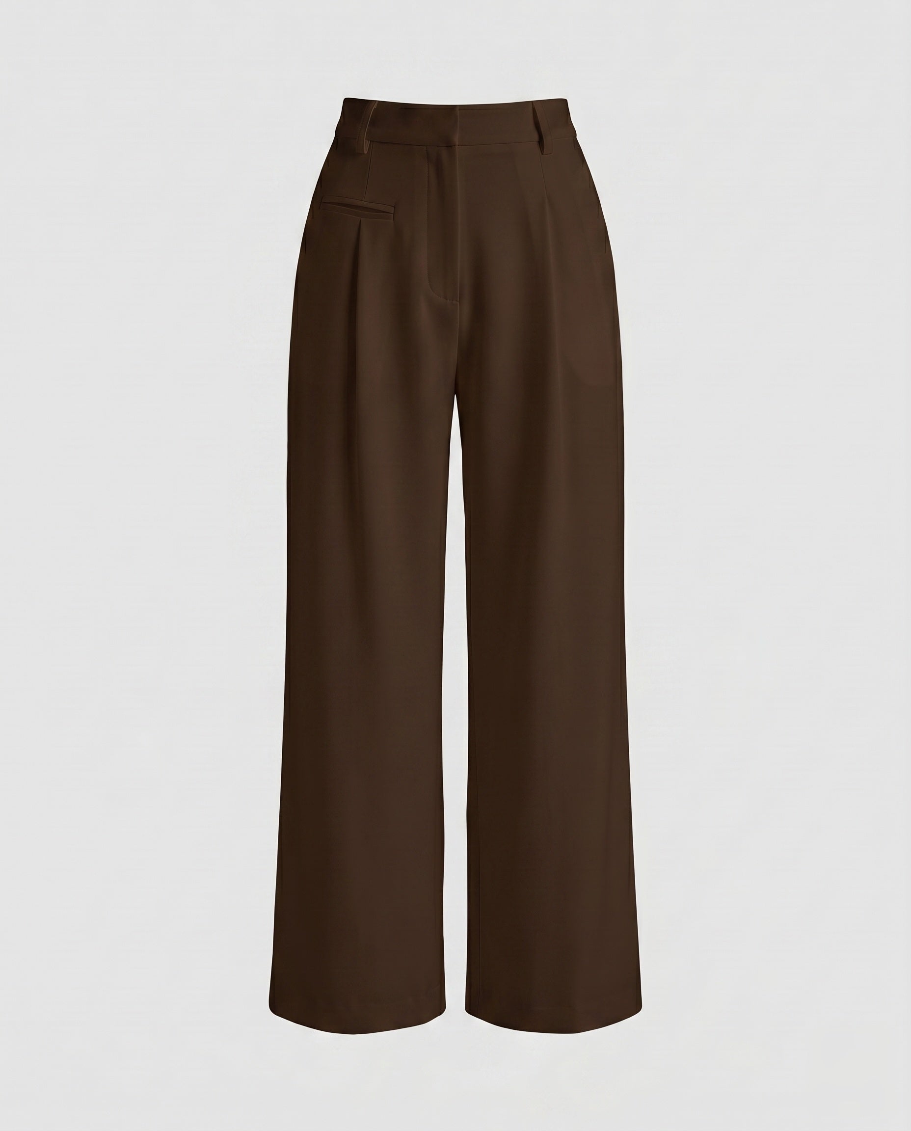 Women's High-Quality Chino Pants with High Waist and Belt