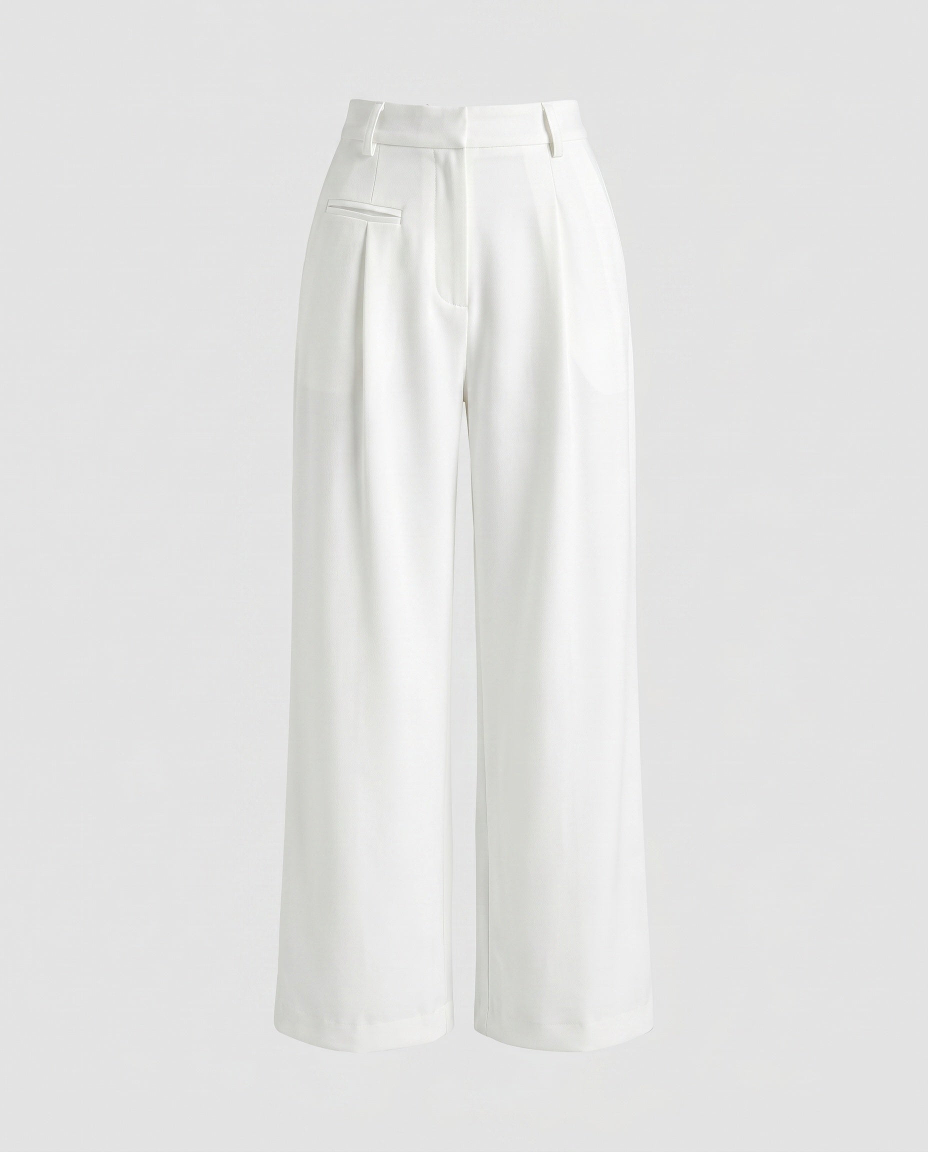 Women's High-Quality Chino Pants with High Waist and Belt