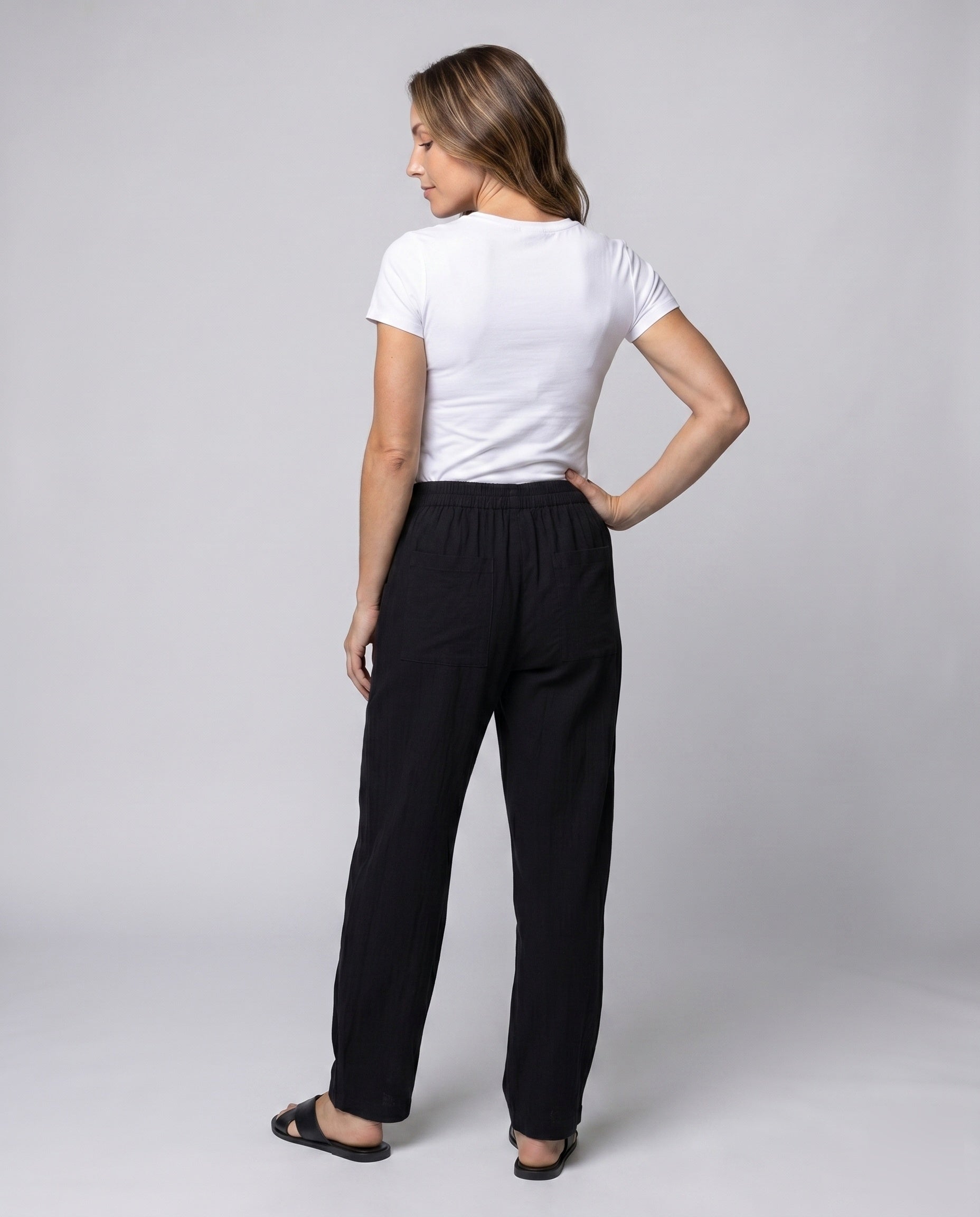 Women's Airy Leisure Pants - Back View