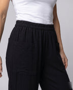 Women's Airy Leisure Pants - Close-Up Detail
