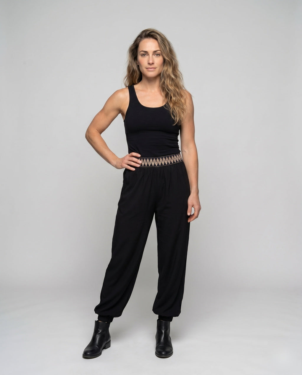 Women's Sporty Leisure Pants - Front View