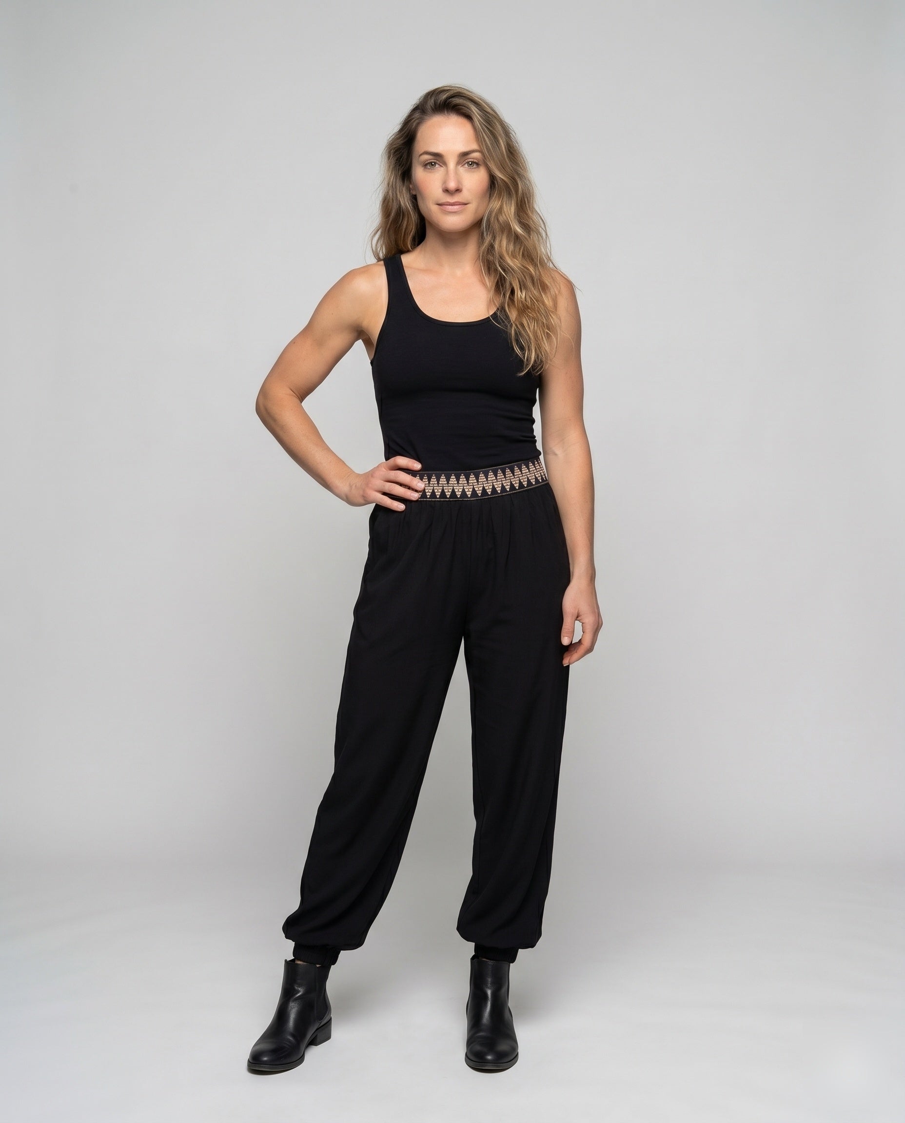 Women's Sporty Leisure Pants - Front View