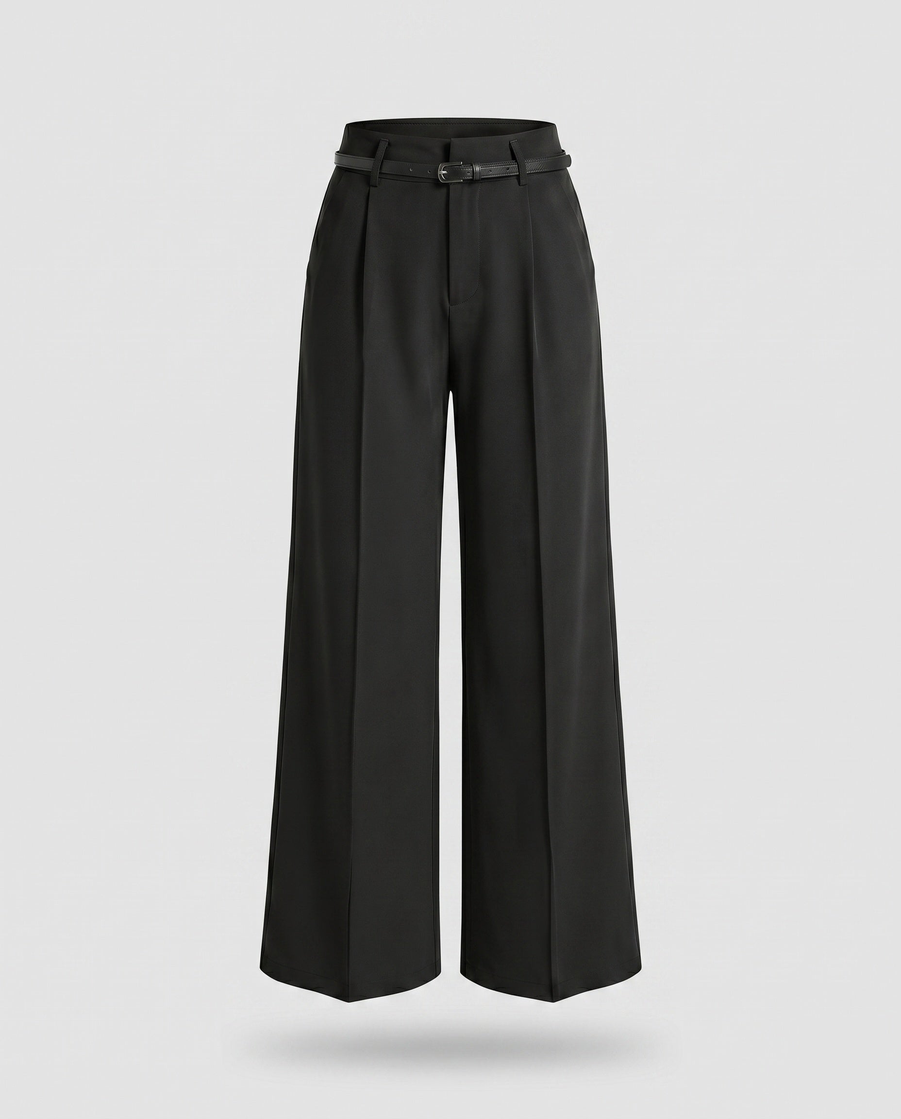 Women's Wide Special Suit Trousers with Elegant Pleats