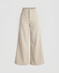 Women's Wide Corduroy Palazzo Pants with High Waist