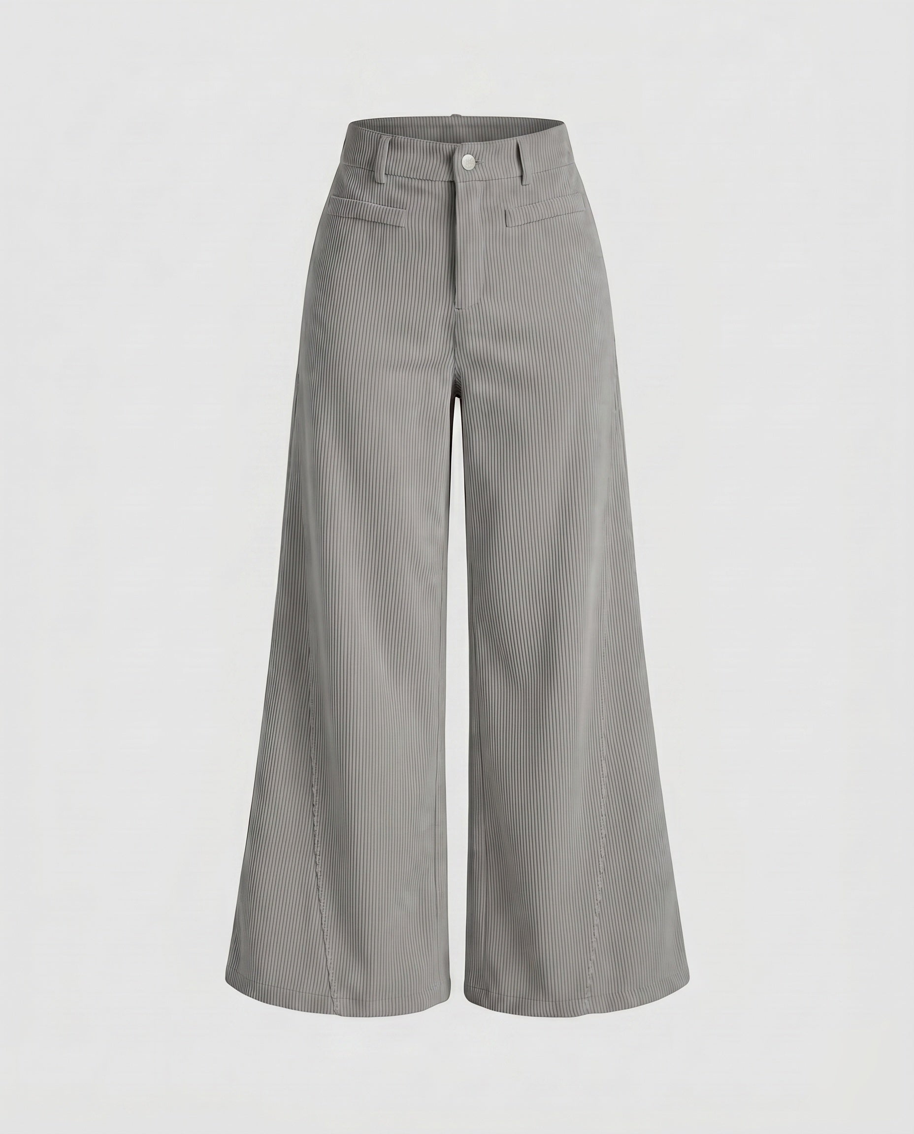 Women's Wide Corduroy Palazzo Pants with High Waist