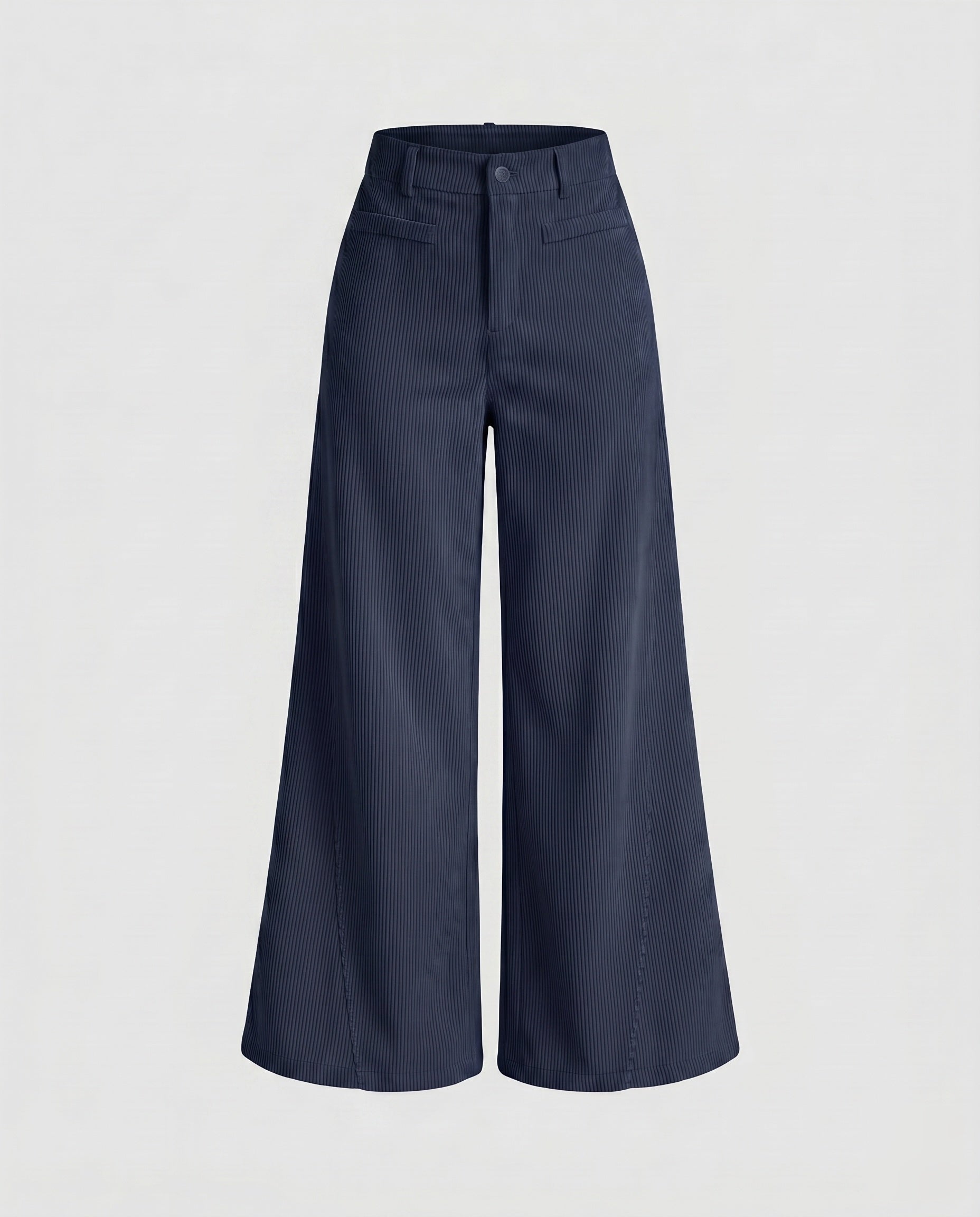 Women's Wide Corduroy Palazzo Pants with High Waist