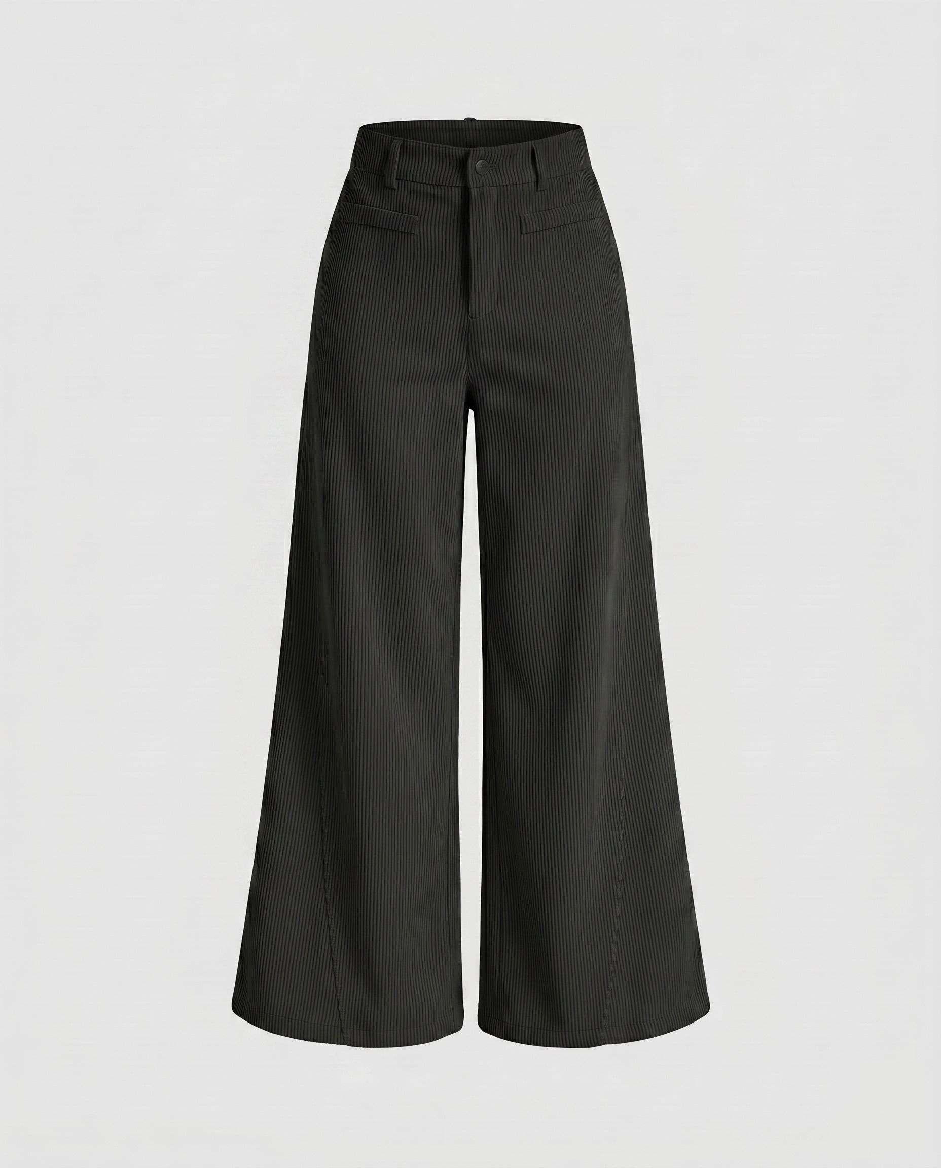 Women's Wide Corduroy Palazzo Pants with High Waist