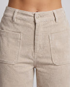 Women's Wide Cord Pants - Close-Up Detail