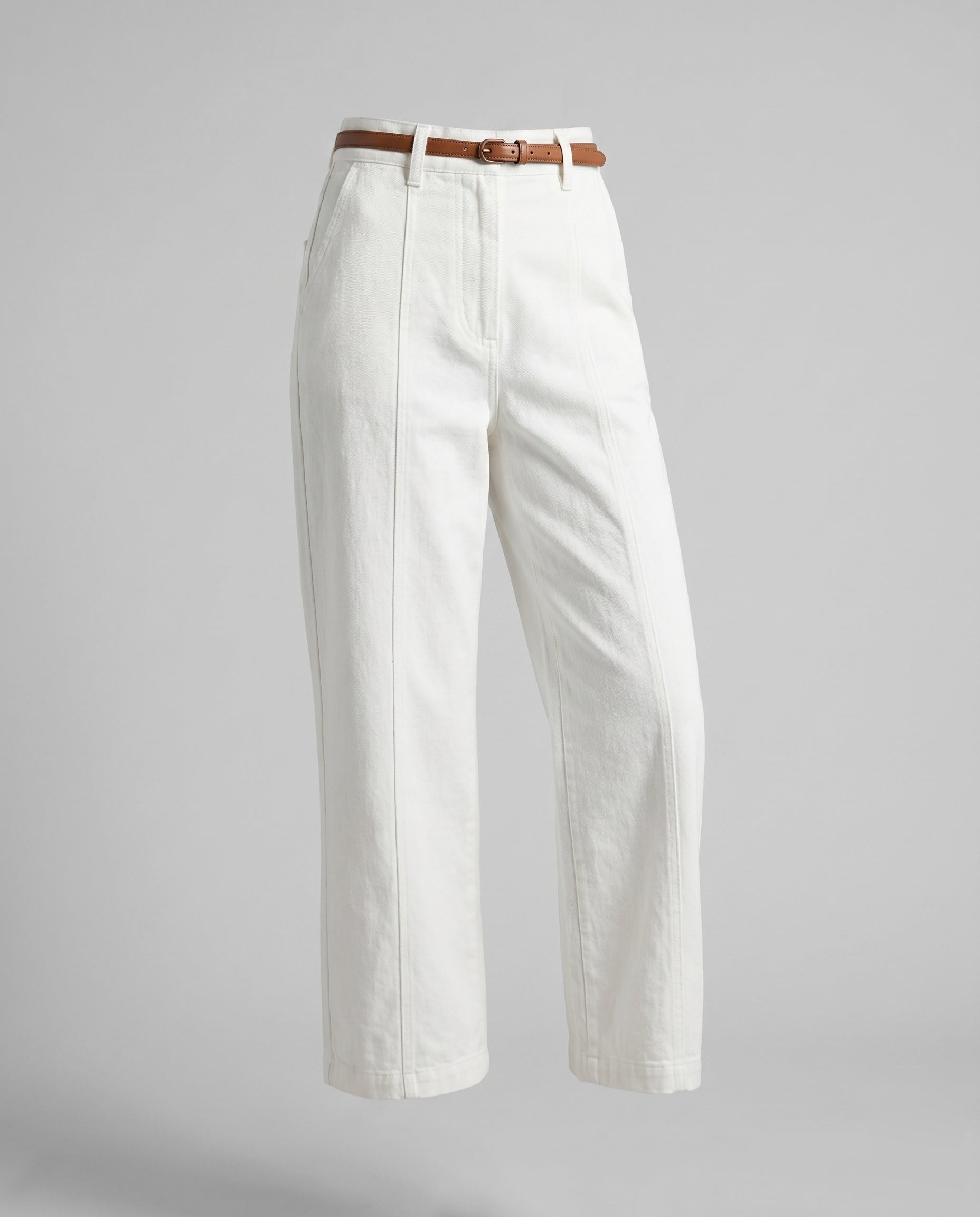 Women's Comfortable Linen Pants with Elegant Belt