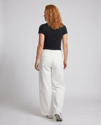 Women's High-Quality Linen Palazzo Pants with Casual Cut - Back View
