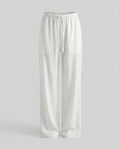 Women's Casual Linen Pants with Elastic Waistband, Practical Pockets