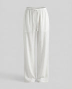 Women's Casual Linen Pants with Elastic Waistband, Practical Pockets