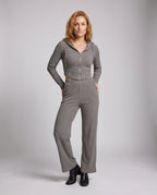 Women's Set Consisting of Long-Sleeve Top - Front View