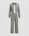 Women's Sporty Set with High-Quality Hoodie and Wide Pants