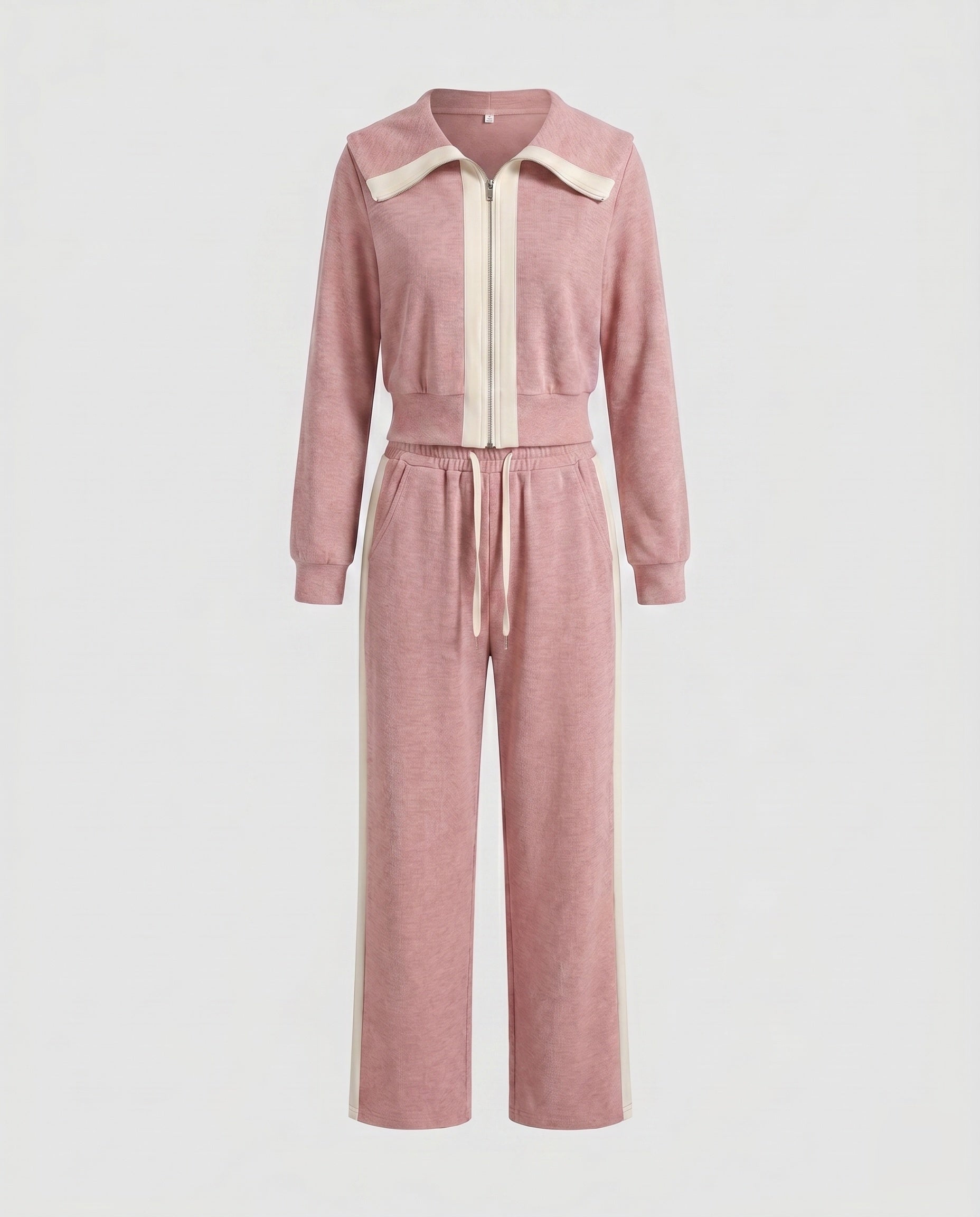 Women's Sporty Set with High-Quality Hoodie and Wide Pants