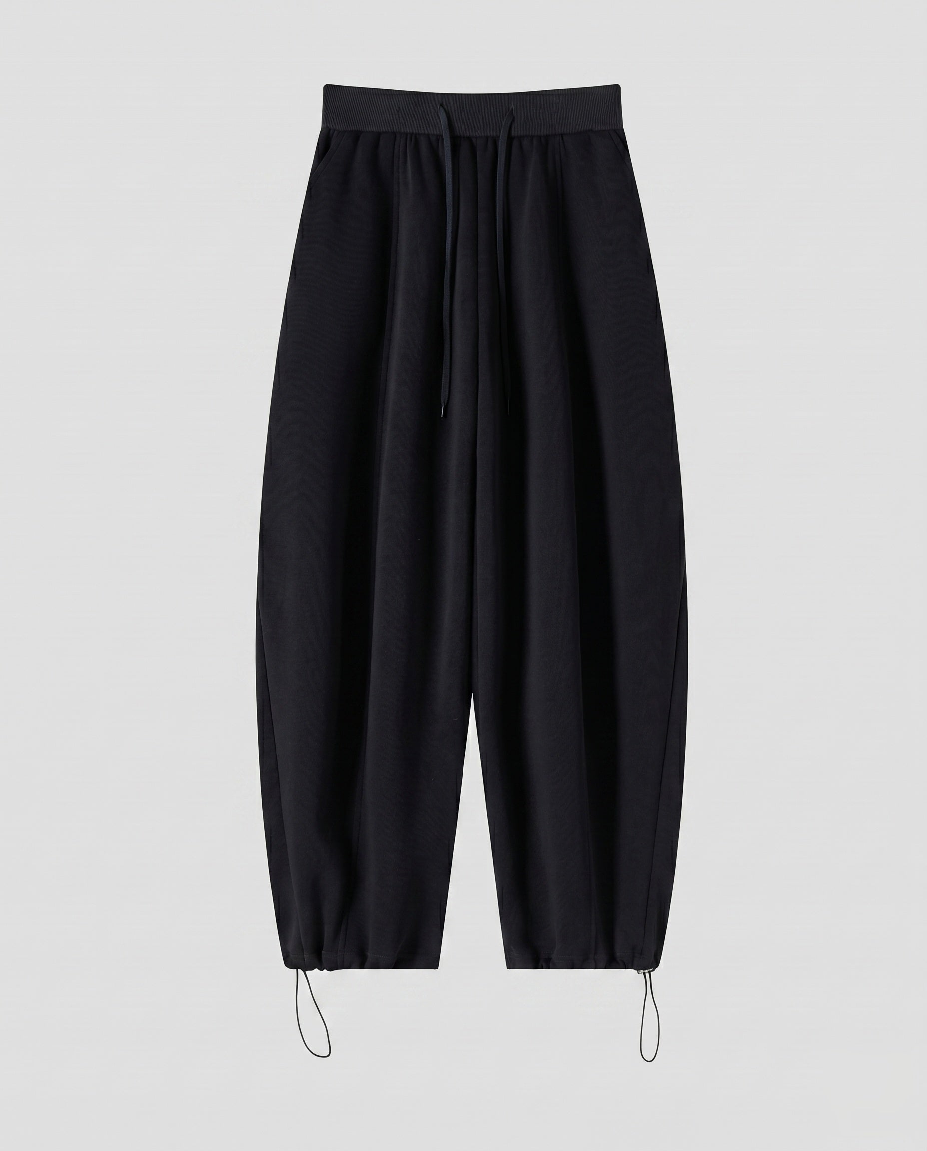 Women's Casual High-Waist Pants with Adjustable Waistband